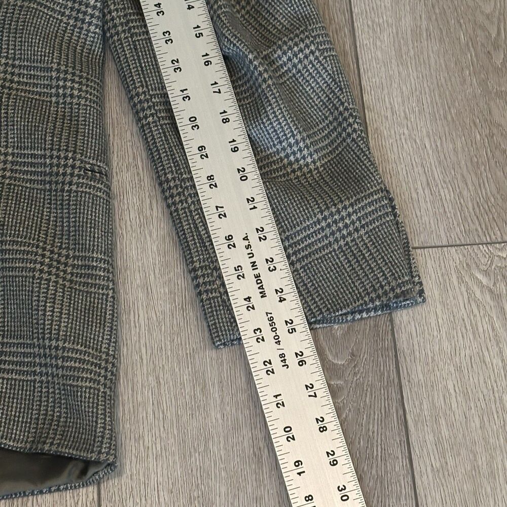 Valentino Uomo Blazer Men's 46R Houndstooth Wool Saks Fifth Avenue Made In Italy - Picture 8 of 10